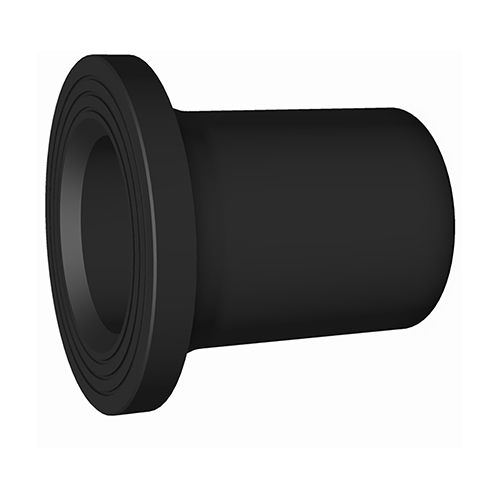 Vorschwei&szlig;bund f&uuml;r Klappen, PE 100, SDR 11, lang Dichtfl&auml;che gerillt